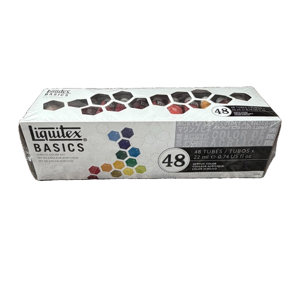 NEW 48 Liquitex BASICS Acrylic Paint Tube Set EACH 22ml/0.74 Oz Art Crafts